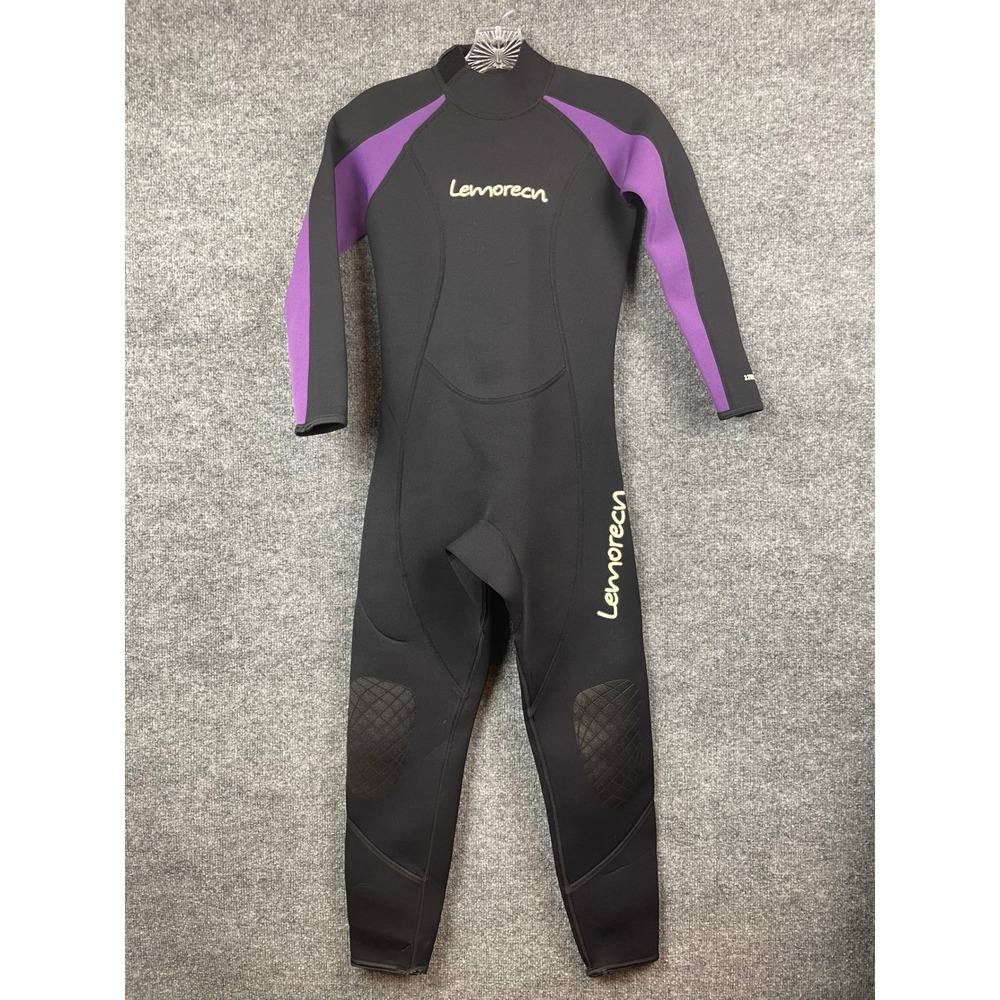 Lemorecn Wetsuit Women S Black Purple NEW 3/2mm Full Body Surfing Diving Suit